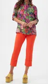 Trina Turk Portrait 2 Top In Multi In Blue
