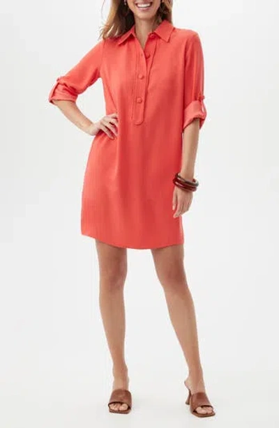Trina Turk Portrait Collar Shirtdress In Slushie