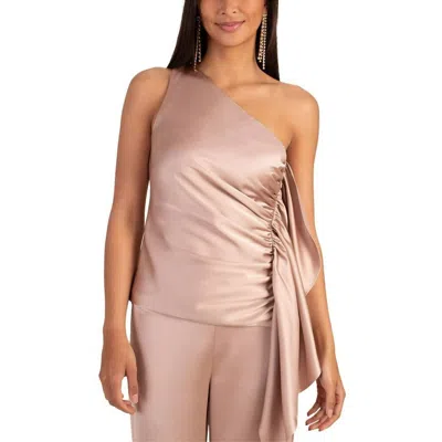 Trina Turk Powerful Top In Moonstone In Pink