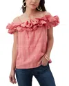 Trina Turk Primrose Silk-blend Top