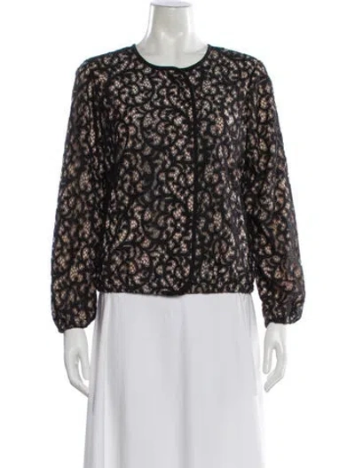 Pre-owned Trina Turk Printed Evening Jacket In Multi