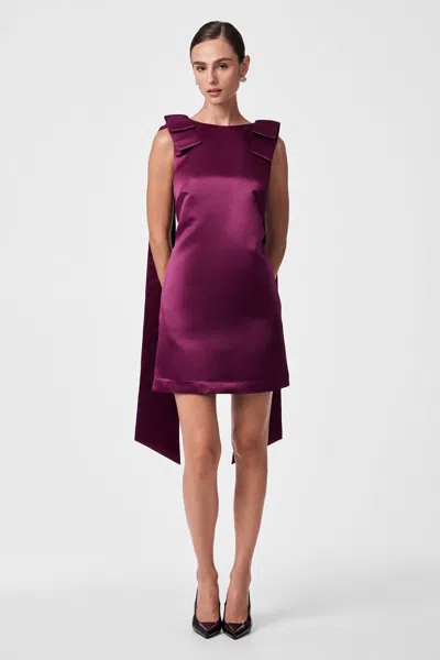 Trina Turk Priscilla Bow Mini Dress In Multi