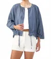 Trina Turk Prita Jacket In Lightweight Denim In Blue