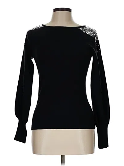 Pre-owned Trina Turk Pullover Sweater In Black
