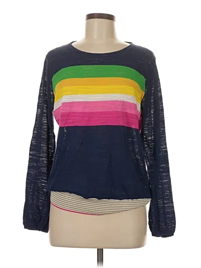 Pre-owned Trina Turk Pullover Sweater In Blue