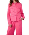 Trina Turk Qualifier Jacket In Lova All Pink In Pink