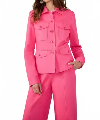 Trina Turk Qualifier Jacket In Lova All Pink