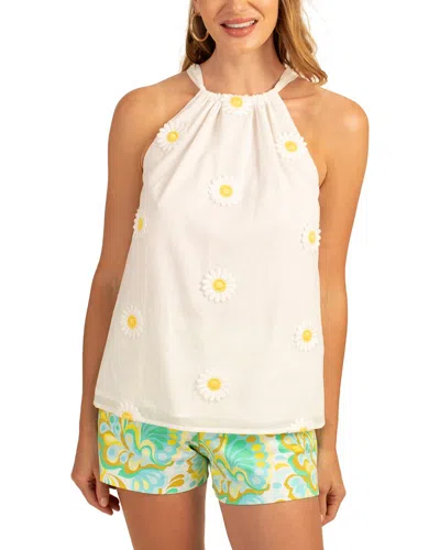 Trina Turk Rancho Top In White/daisy