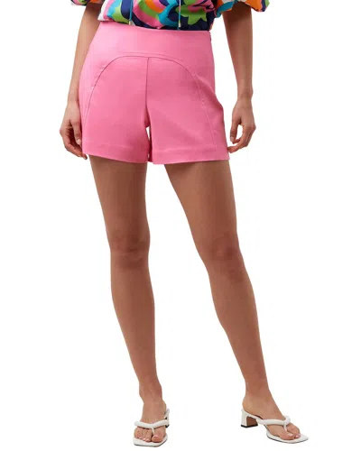 Trina Turk Regular Fit Medora Short In Cotton Candy Sky