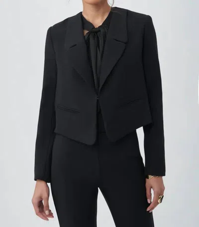 Trina Turk Ren Tailored Blazer Jacket In Black