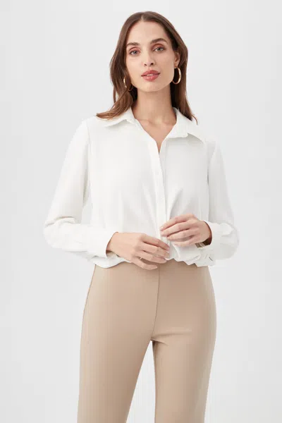 Trina Turk Renlee Shirt In White