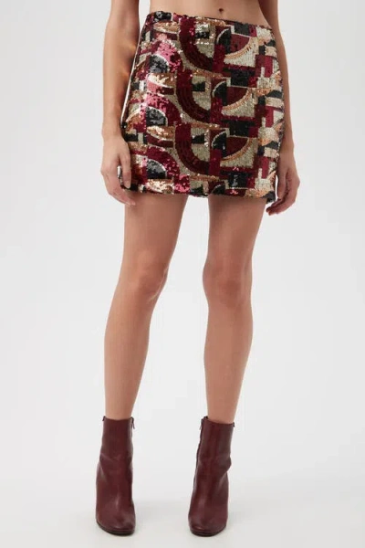 TRINA TURK TRINA TURK RICO SEQUIN MINI SKIRT