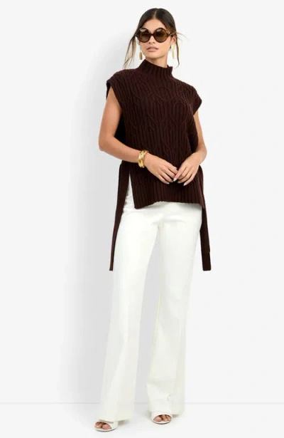 Trina Turk Romea Cape In Brown