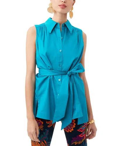 Trina Turk Rory Top In Blue