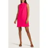 Trina Turk Sabrina Mock Neck Sleeveless Shift Dress In Rosewater