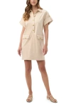Trina Turk Sequoia Faux Suede Dress In Neutral
