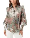 Trina Turk Sagittarius Silk-blend Top In Multi