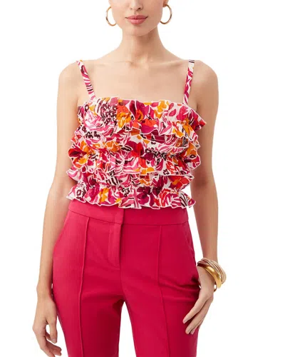 Trina Turk Saha Top In Rockrose Multi