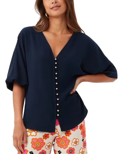 Trina Turk Sail Top In Blue