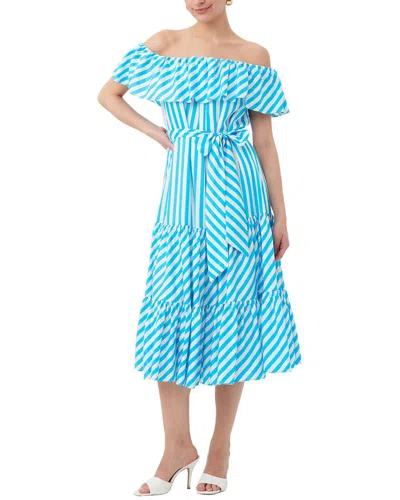 Trina Turk Salima 2 A-line Midi Dress In Blue