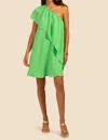 Trina Turk Satisfied One-shoulder Dress In Green