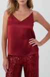 Trina Turk Sella Tank In Ruqa Red