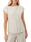 Trina Turk Sequin Striped Breene Top