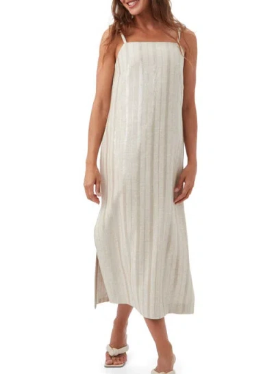 Trina Turk Sequin Striped Marita 3 Midi Shift Dress
