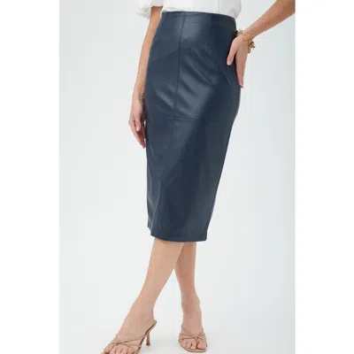 Trina Turk Serena Skirt In Indigo