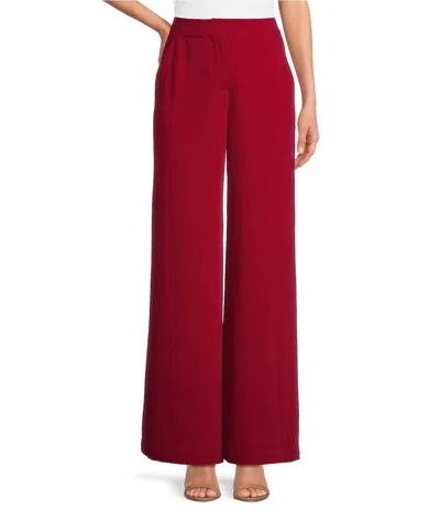 Trina Turk Shashina Pant In Roselle Red In Multi