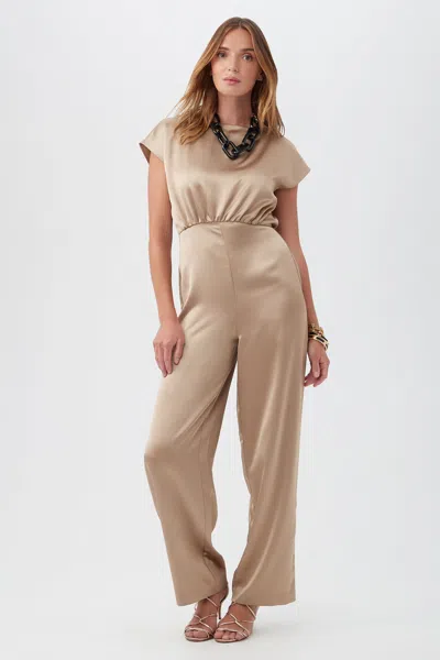 Trina Turk Shimai Jumpsuit In Gold