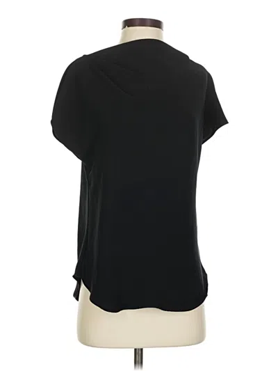 Pre-owned Trina Turk Short Sleeve Top Black Cowl Neck Tops