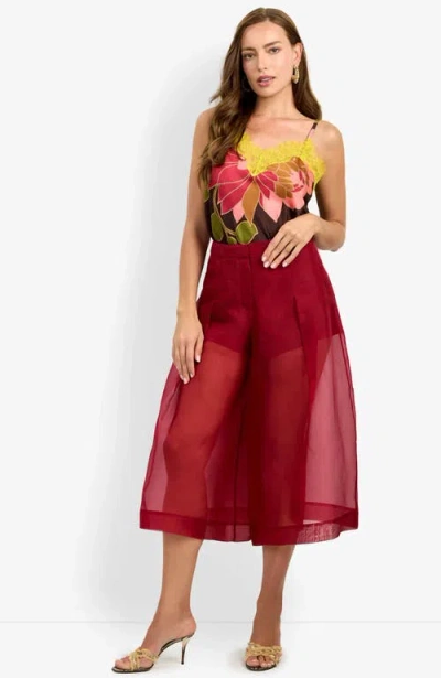Trina Turk Siena Pant In Red