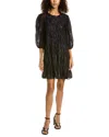 Trina Turk Silvery Dress In Black