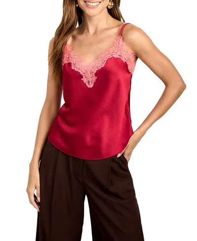 Trina Turk Sleeveless Amoira Top In Red