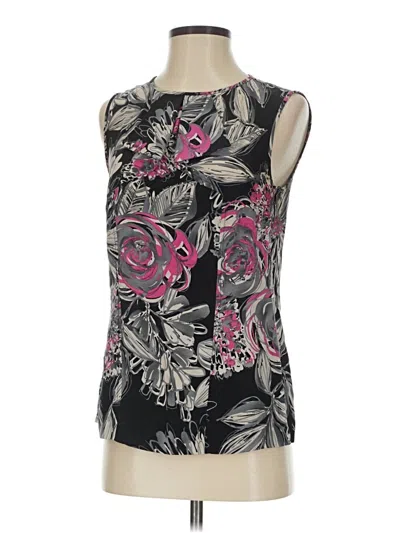 Pre-owned Trina Turk Sleeveless Blouse In Black