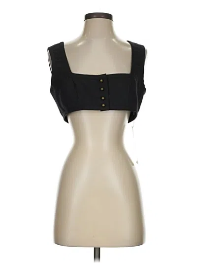 Pre-owned Trina Turk Sleeveless Blouse In Black