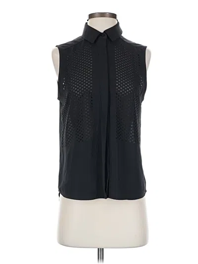 Pre-owned Trina Turk Sleeveless Blouse In Black