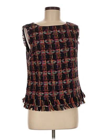 Pre-owned Trina Turk Sleeveless Blouse In Black