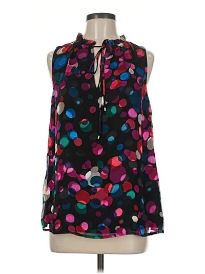 Pre-owned Trina Turk Sleeveless Blouse In Black