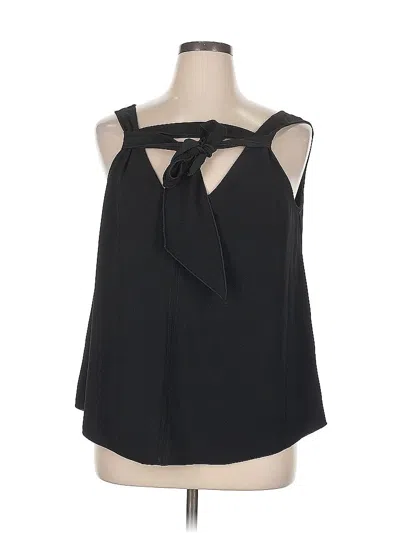 Pre-owned Trina Turk Sleeveless Blouse In Black