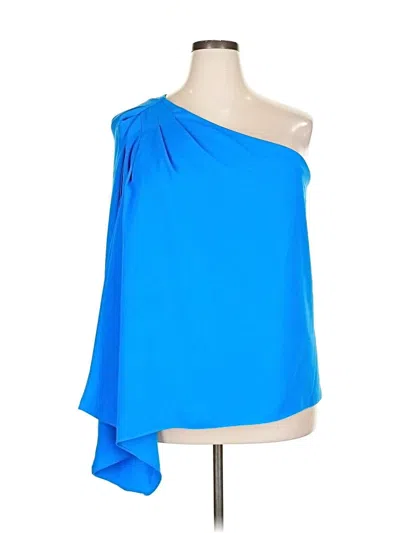 Pre-owned Trina Turk Sleeveless Blouse In Blue