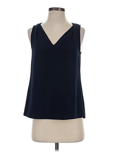 Pre-owned Trina Turk Sleeveless Blouse In Blue