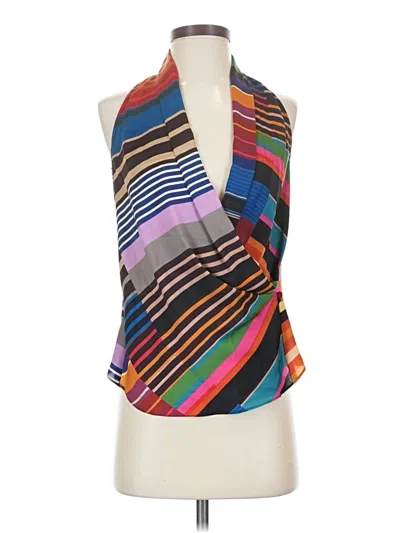 Pre-owned Trina Turk Sleeveless Blouse In Blue