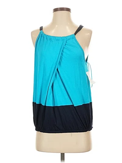 Trina Turk Sleeveless Blouse In Blue
