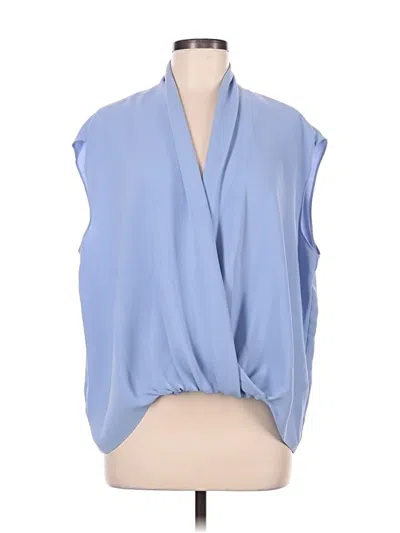 Pre-owned Trina Turk Sleeveless Blouse In Blue