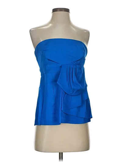 Pre-owned Trina Turk Sleeveless Blouse In Blue