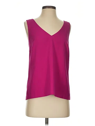 Pre-owned Trina Turk Sleeveless Blouse In Burgundy