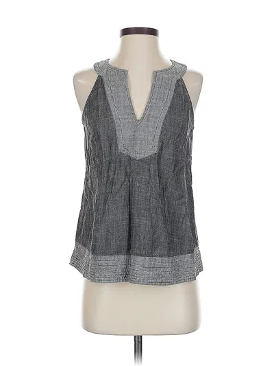 Pre-owned Trina Turk Sleeveless Blouse In Gray