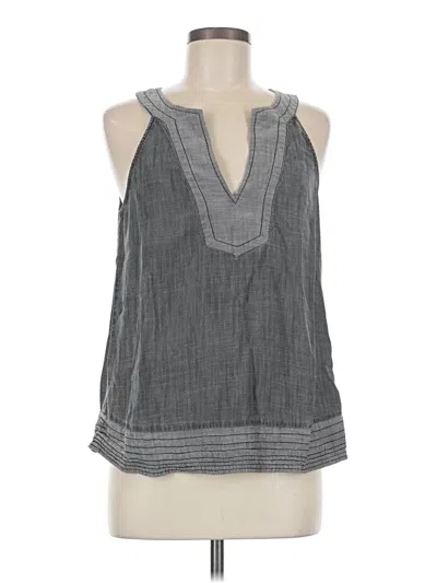 Pre-owned Trina Turk Sleeveless Blouse In Gray